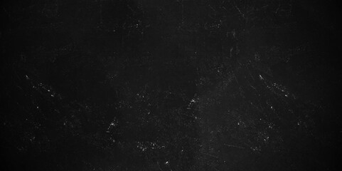 Abstract dark black stone marble wall concrete texture backdrop background anthracite panorama. Blackboard blank dirty chalkboard Panorama dark grey black slate background or texture.