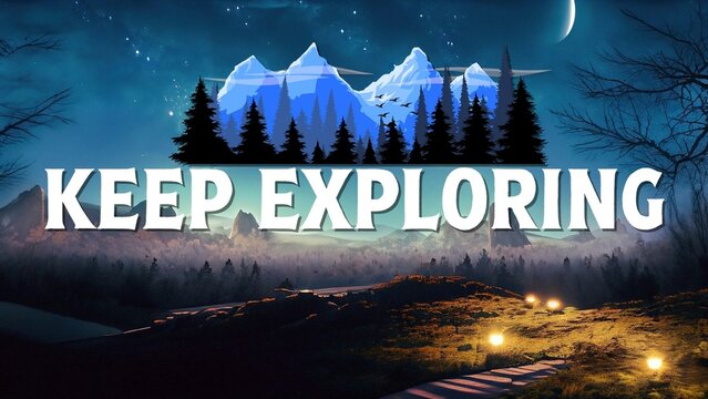 Exploration Mountain Cartoon Title Intro