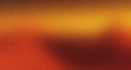 gold orange red , grainy noise grungy spray texture color gradient rough abstract retro vibe background , template empty space shine bright light and glow