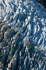 Séracs of Glacier des Bossons seen from La Jonction in Chamonix