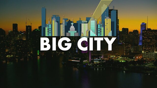 Big City Animated Cartoon Title Intro