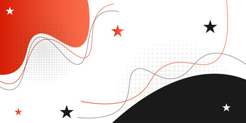 Abstract banner background design with geometric fluid and liquid line shape and gradient color with design elements