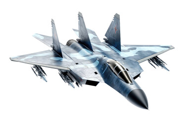 Fototapeta na wymiar Cutting Edge Sukhoi Su-57 Fighter Transparent PNG