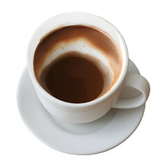 Fototapeta premium A Cup of coffee isolated on white background.