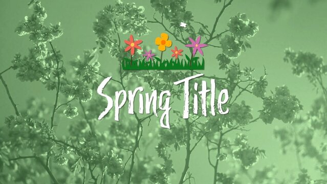 Spring Season Nature Title Intro Template