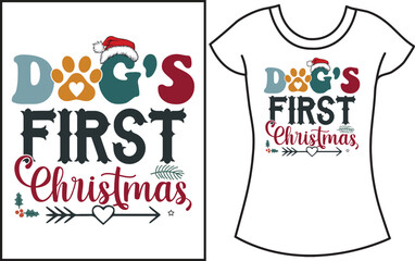 Christmas groovy retro color typography t-shirt design.