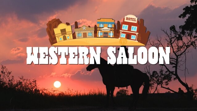 Western Saloon Cowboy Title Intro