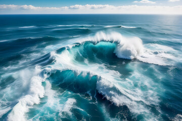 Turbulent waves of the sea