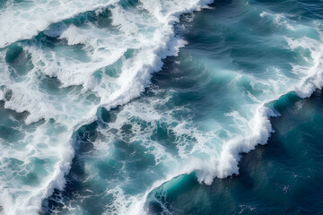 Turbulent waves of the sea