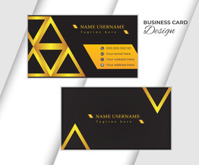 Golden visiting card