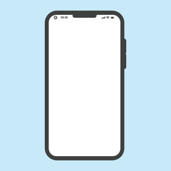 Cellphone frame with blank screen isolated templates. 3d high-quality vector mobile mockups. Ultra-realistic smartphone. Device UI UX mockup for presentation template. 3D isometric illustration.