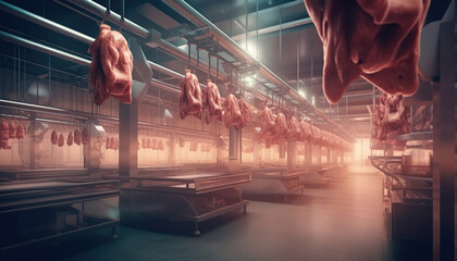 Meat Processing Plant Produces various meat products