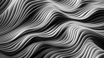  an abstract background with wavy lines and curves in grey and white.  generative ai