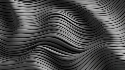  an abstract background with wavy lines and a black background with a white background.  generative ai