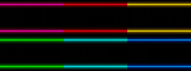 Night advertising sign neon frame on black background. 3d rendering