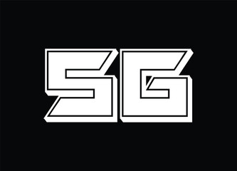 sg letter logo and monogram logo 