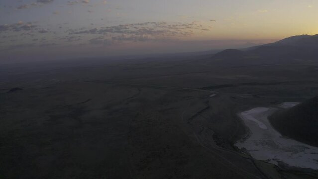 Aerial, Meke Crater Lake Tuzla, Turkey