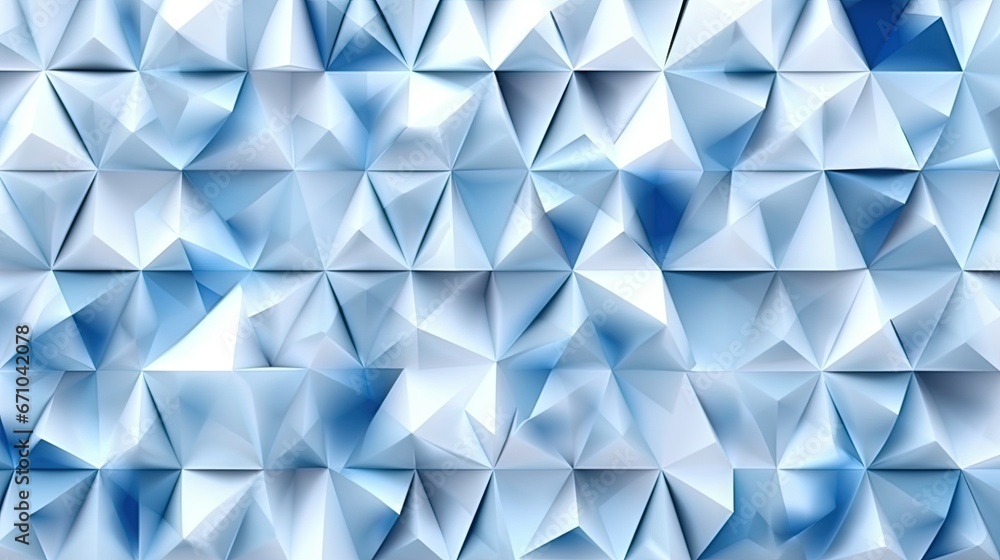 Aufkleber a blue abstract background with a lot of small triangular shapes. generative ai