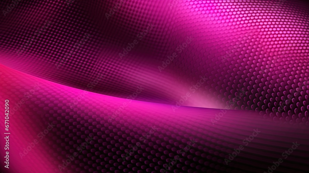 Poster a pink background with a wavy design on it's side. generative ai