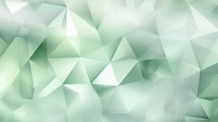  a very abstract green background with a lot of small triangles.  generative ai