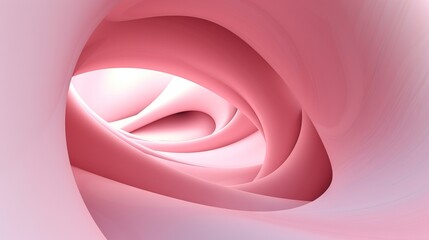  an abstract pink background with a curved design in the center.  generative ai