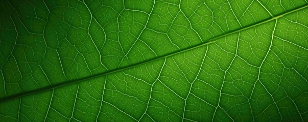 Close Up Of Green Leaf Texture For Ecofriendly Concept