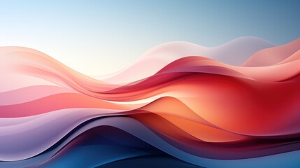 Fototapeta premium Abstract colorful background. Modern gradient illustration, minimal design. Futuristic pastel artwork, digital drawing for interior design, fashion textile fabric, poster, wallpaper