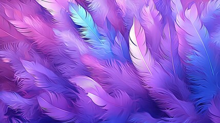  a bunch of feathers that are purple and blue in color.  generative ai