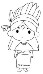 Tribal man drawing line