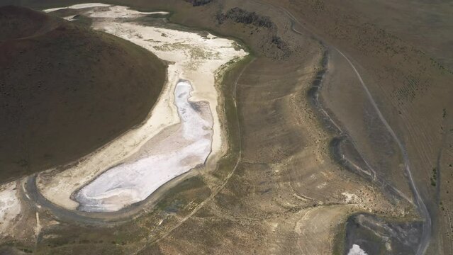 Aerial, Meke Crater Lake Tuzla, Turkey
