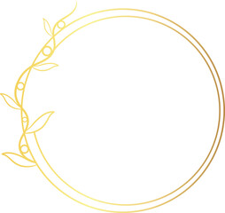 Luxury leaf circle for wedding