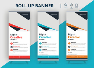 roll up banner, brochure, flyer, banner design, industrial, company, template, vector, abstract, line pattern background, modern x-banner, pull-up banner, 