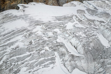 Aerial view of the Pastoruri Glacier, Ancash.