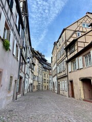 old street in the town of colmar