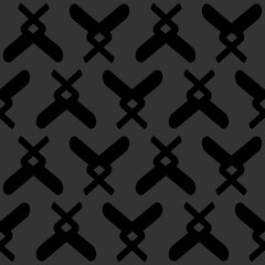 hand drawn scissors seamless pattern