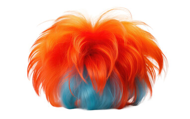 Colorful Circus Clown Wig Fun Transparent PNG