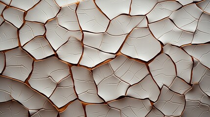A mesmerizing mosaic of fractured hexagons, blending the beauty of simplicity with the chaos of imperfection