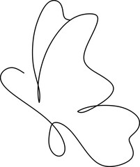 Continuous Line Butterfly