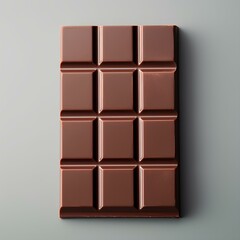 a bar of chocolate on an isolated background 