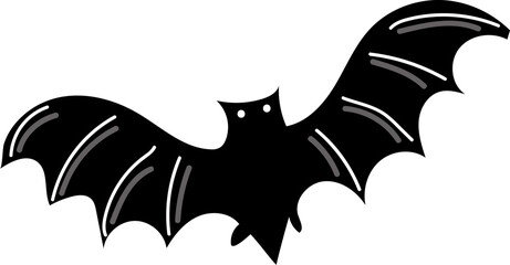 Bat flying illustration