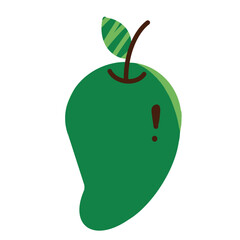 mango on white background