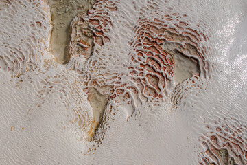 Turkish pools on travertine terraces near Pamukkale