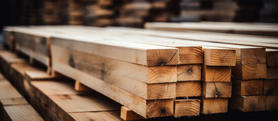 Wooden boards, lumber, industrial wood, Timber Building Materials