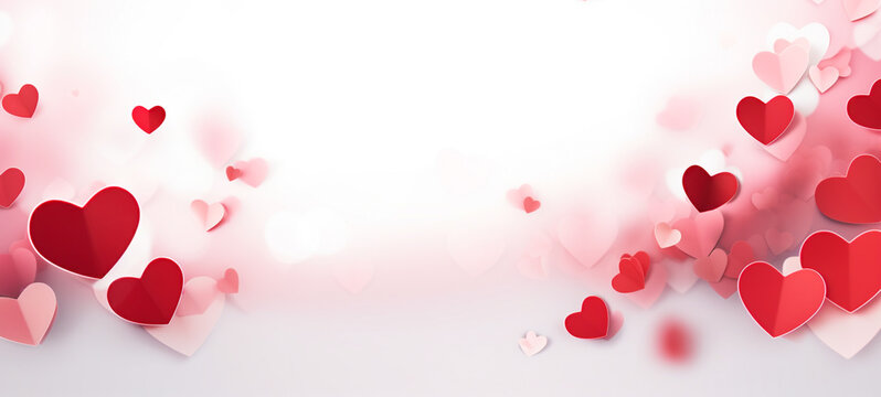 Abstract heart background. concept of Valentine's Day, For wedding photos, wedding cards valentine's day card or web design and web background. Generative ai