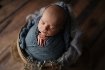 Newborn baby boy photo shoot