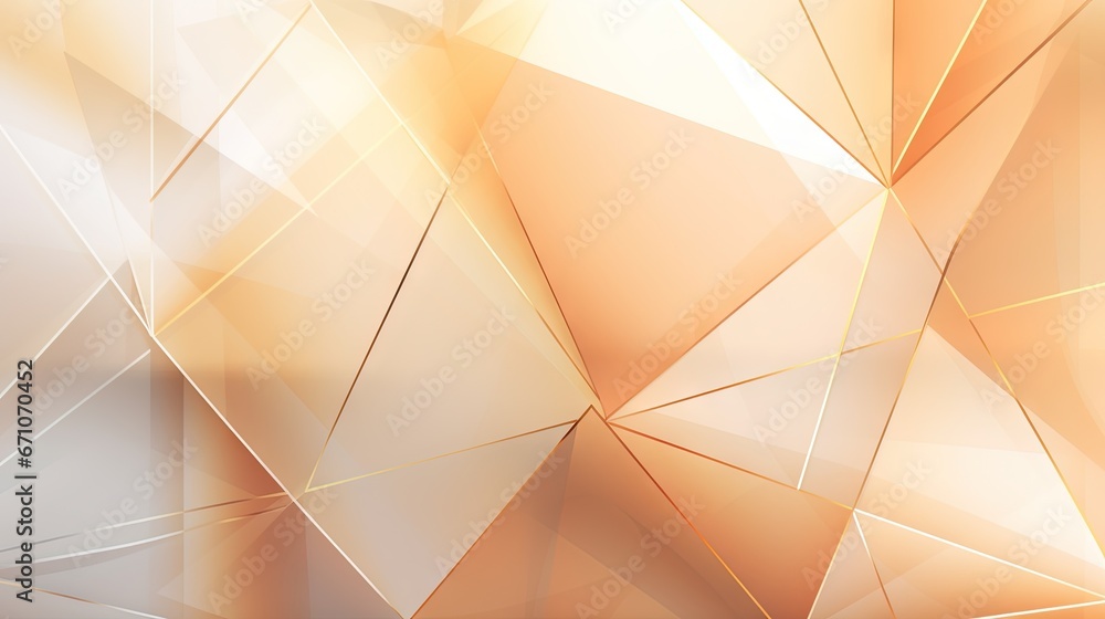 Poster an abstract background with a gold and white design on it. generative ai
