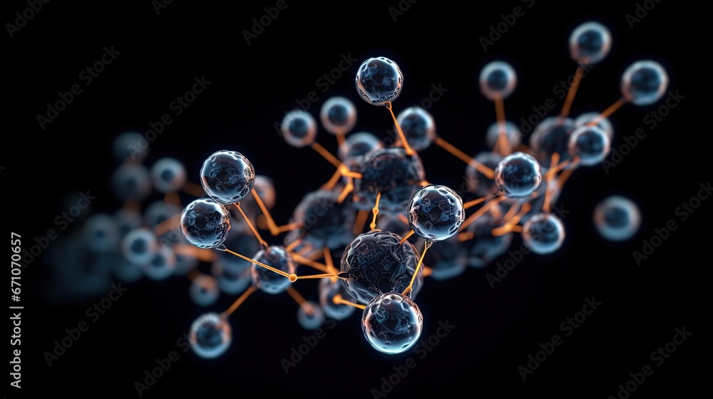 Poster a close up of a cell phone with many bubbles on it. generative ai