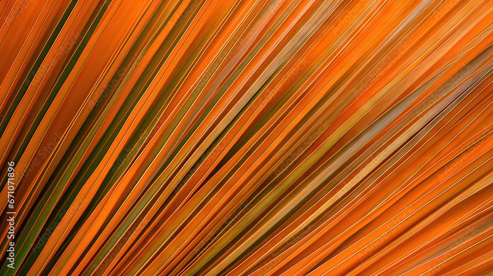 Poster a close up of an orange and green striped pattern of lines. generative ai