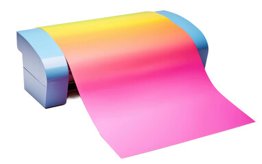 Colorful Printer Paper Transparent PNG