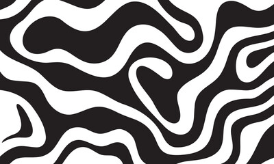 abstract fluid black and white vector background